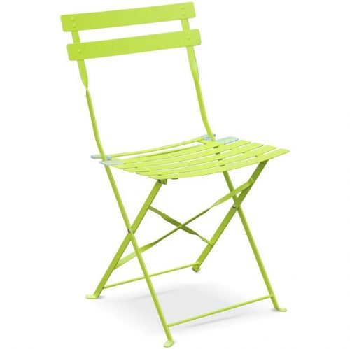 Chaise bistrot Vert Pomme - Mobilier de terrasse en location
