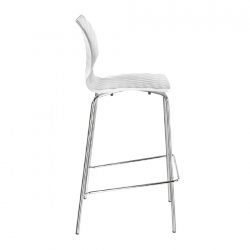 Chaise haute design blanche - Tabouret de bar en location