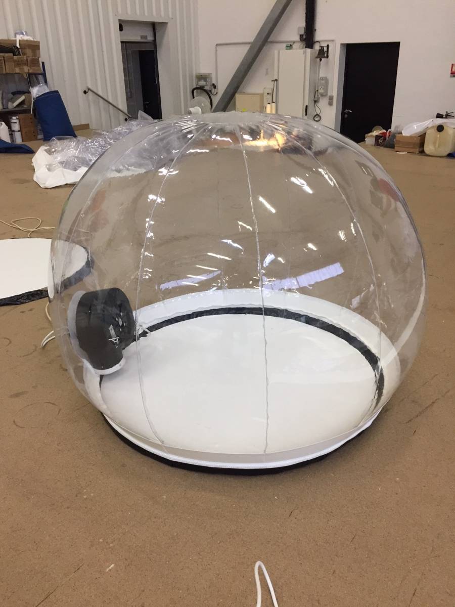 Bulle gonflable d'hébergement - Sphères et bulles transparentes gonflables  - Airsystems France
