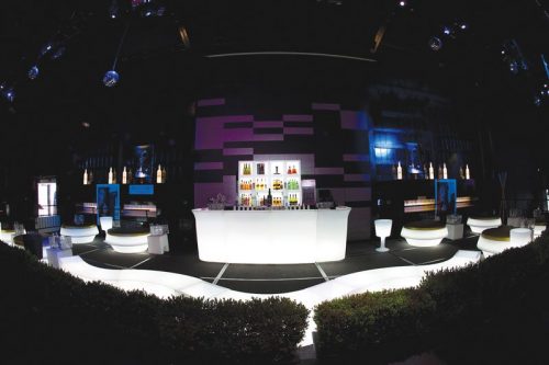 Jumbo droit + corner - Bar lumineux led en location