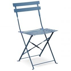 Chaise bistro bleue en location