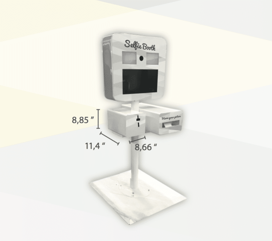 Borne photo en location - vue générale