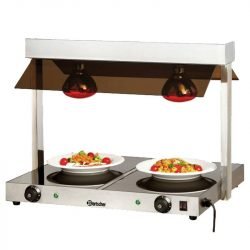 Location pont chauffant infrarouge : 2 lampes chauffantes et 2 plaques vitrocéramiques