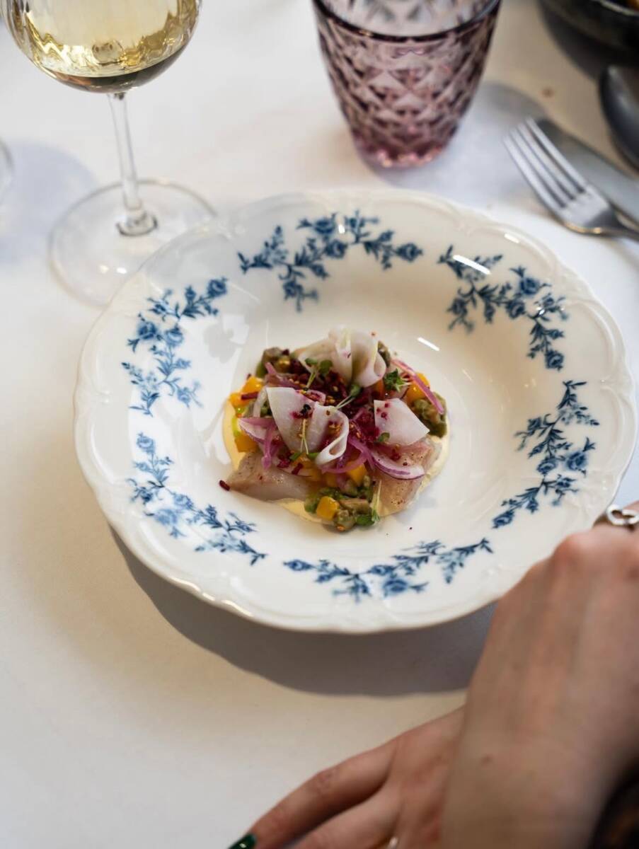 Assiette Rétro bleue - creuse – Image 2