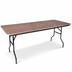 Table rectangulaire 200 cm x 100cm de large (8 personnes)